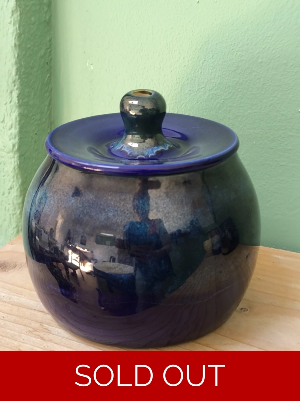 Blue Lagoon Lidded Jar